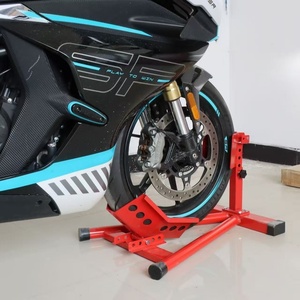 Support de <span class=keywords><strong>roue</strong></span> en acier pour <span class=keywords><strong>moto</strong></span>, système de maintien de pneu, support de stationnement et d'exposition pour <span class=keywords><strong>moto</strong></span>, pour les installations de transport de véhicules - Product Image 5
