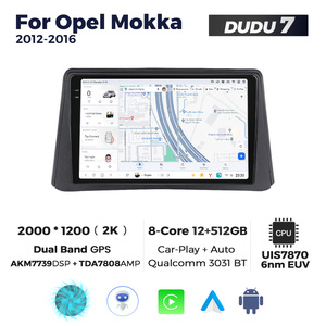 DUDUAUTO per Opel <span class=keywords><strong>Mokka</strong></span> 2012-2016, Sistema Multimediale Android Modificato con Navigazione Bluetooth, Car-play e Schermo Retrovisore - Product Image 3