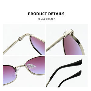 Gafas de Sol Retro de Metal con Logotipo Personalizado, OEM, Protección UV400, para Conducir, Unisex, Vintage, Lentes de Colores al por Mayor - Product Image 4