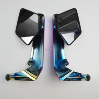Rétroviseur latéral de moto WANOU universel en alliage d'aluminium coloré avec aile réglable