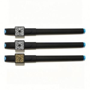 Stylo publicitaire noir avec gel et impression de code QR, logo personnalisé, pour cadeaux promotionnels médicaux - Product Image 3