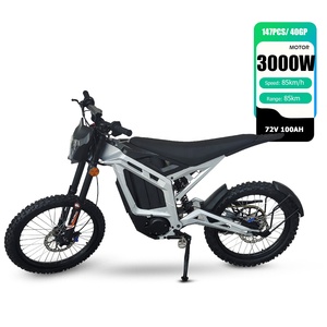 Moto tout-terrain électrique à moteur central 72V 3000W, vitesse 85 km/h, autonomie 85 km, homologation EEC COC, frein hydraulique 4 pistons, pneus CST pour l'aventure hors route - Product Image 4