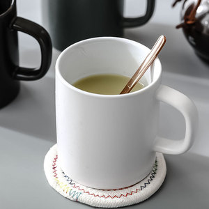 Tasse à café en porcelaine, en céramique mate, extérieur, marque de café, grande capacité 16oz/500ml, Logo imprimé personnalisé, Style court, pour boissons - Product Image 5
