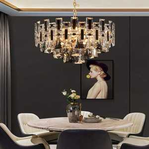 Lustres en cristal résidentiels modernes allumant la suspension d'hôtel conçoivent les lumières pendantes rondes menées de luxe - Product Image 5