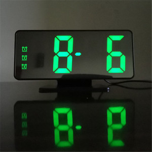 Đồng Hồ Hiển Thị Kỹ Thuật Số <span class=keywords><strong>LED</strong></span> Hiển Thị Thời Gian Chuyển Đổi Nhiệt Độ Ngày Tháng Với <span class=keywords><strong>3</strong></span> Nhóm Báo Thức - Product Image 5