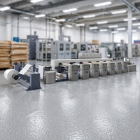 Presse flexographique multifonctionnelle avec laminage en ligne, estampage à froid et impression d'emballages