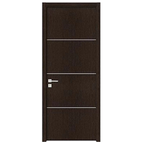 WM-11 Fer pêche Couleur aluminium bandes Design porte en bois PVC Solide en bois autres portes pour maison