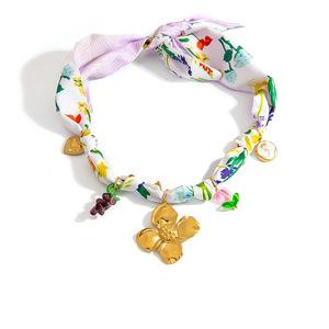 Collier noué transfrontalier avec pendentif fleur en alliage de zinc, bijoux d'été pour femmes - Product Image 5