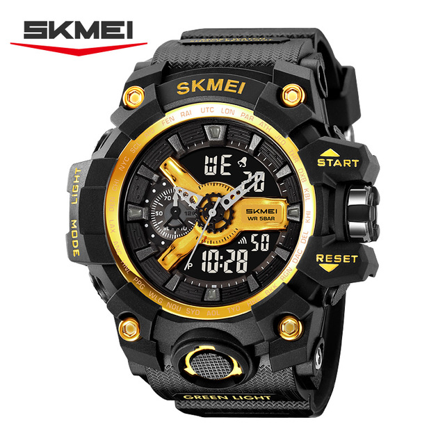 Direct Factory Wholesale Skmei 2396 Luminous Multifunction Digital Watches Dual Time Casual Outdoor Sport Quartz Watch For Men