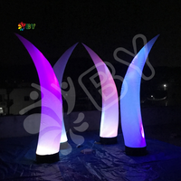 Chine Usine Vente Pas Cher 16 Couleurs-Changement LED Lumière Colonne Gonflable Brillant Pilier Ballon pour la Décoration