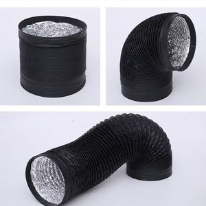 Tubo de escape de aluminio Kunwei de 100 mm, conducto flexible para sistema de ventilación de campana extractora - Product Image 1