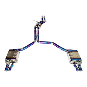 ท่อไอเสีย Vortex Titanium Valvetronic สำหรับ Audi A7 C7 3.0T ระบบ Catback สำหรับรถแข่ง - Product Image 1