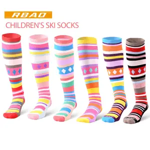 Custom Brand Cotton Compression Candy Compression Sports Stockings Anti-slip Soccer Children's Ski Socks