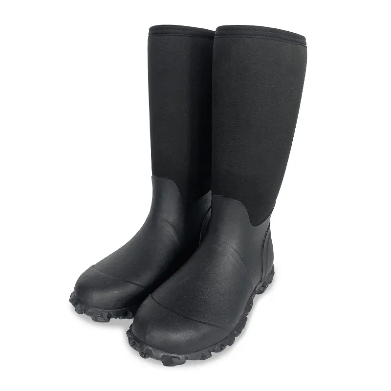 Stivali da pioggia da pioggia in Neoprene da caccia in gomma da caccia antiscivolo impermeabili al ginocchio invernali per uomo donna