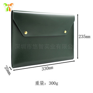 <b>A4</b> Tablet Bag/Briefcase, Leather Laptop Cover, Document Bag/<b>File</b> Folder (Customizable) - Product Image 2