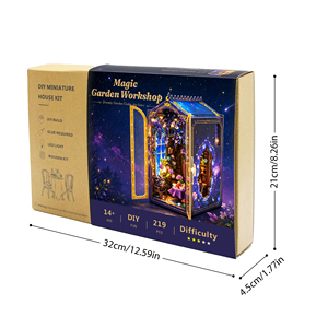 Nouveau Kit DIY 2026 M2603 Atelier de Jardin Magique Miniature pour Livres 3D en Bois avec Lumière - Product Image 5