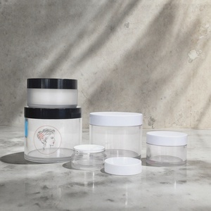 Wholesale Empty Body Scrub Cream <b>Jars</b> 1oz 8oz 6oz 4oz 10oz <b>Plastic</b> Frosted Cosmetic Packaging Frosted <b>Jar</b> With Matte White Lid - Product Image 4