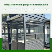 DBJ 40FT modulaire extensible écologique moderne garde de sécurité extérieure cabine maison préfabriquée conteneur en acier bureau