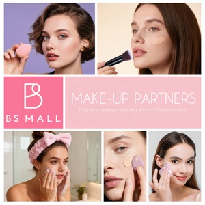 Juego de herramientas de maquillaje para mujeres y niñ<span class=keywords><strong>as</strong></span>, conjunto de regalo, brochas de maquillaje profesionales, soplo de polvo, diademas para lavarse la cara, bolsa de maquillaje, BS-MALL - Product Image 6