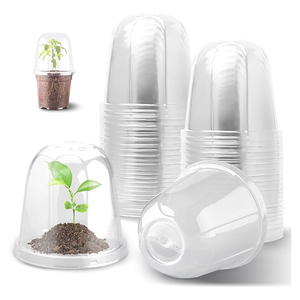 Dôme d'humidification transparent en plastique <span class=keywords><strong>pour</strong></span> pépinière, <span class=keywords><strong>pot</strong></span> de plante d'intérieur et d'extérieur, <span class=keywords><strong>pot</strong></span> de <span class=keywords><strong>semis</strong></span>, <span class=keywords><strong>pot</strong></span> de fleurs <span class=keywords><strong>pour</strong></span> <span class=keywords><strong>semis</strong></span> - Product Image 1