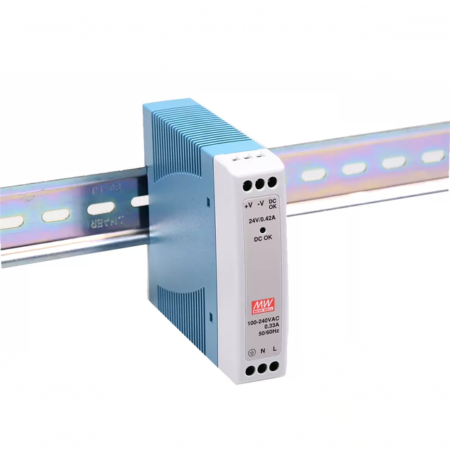 MeanWell MDR-10-5 10W 5V 2A 12V 15V 24V Mean Well Din Rail Switching Power Supply for Automation Industrial