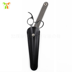 En stock: estuches para tijeras de cuero PU en varios tamaños, bolsas de almacenamiento para máquinas de cortar cabello, y fundas protectoras/estuches para tijeras de sastre. - Product Image 3