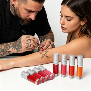 Pigment semi-permanent aux couleurs riches pour sourcils et lèvres, texture naturelle, application légère, diffusion fluide, sans transfert, formule végétale douce, multicolore. - Product Image 4