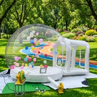 Dôme gonflable transparent en PVC personnalisé Golden Art avec tunnel, tente de fête pour enfants, événement en plein air, certifié CE, Chine