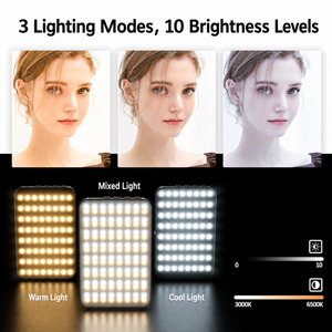 <span class=keywords><strong>Lampe</strong></span> LED magnétique portable à clip <span class=keywords><strong>de</strong></span> <span class=keywords><strong>poche</strong></span>, rechargeable par USB pour iPhone, Android, iPad, ordinateur portable, vidéo, vlog, photographie en direct - Product Image 4