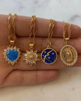 Collier personnalisé en acier inoxydable plaqué or 18 carats à la mode, collier astrologique avec signe du zodiaque céleste pour femmes