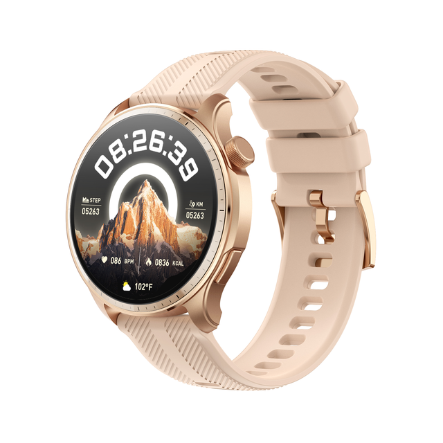 2024 OEM/ODM Smart Watch 1ATM Waterproof 1.43" AMOLED Full Round Screen Blood Pressure Heart Rate Detection Digital Sport Smart