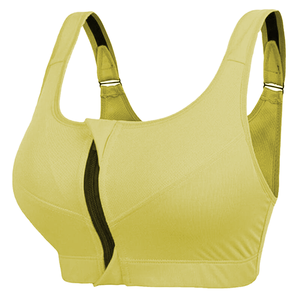 Sujetador deportivo de yoga para mujer de alta calidad al por mayor, de secado rápido, con cierre frontal con cremallera, sujetador personalizado de primera calidad para gimnasio y yoga. - Product Image 2