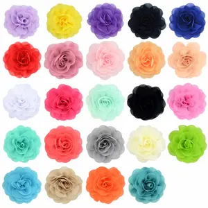 top kwaliteit mooie ontwerpen met de hand gemaakt grote schone stof bloem broche spelden voor vrouwen kleding accessoires