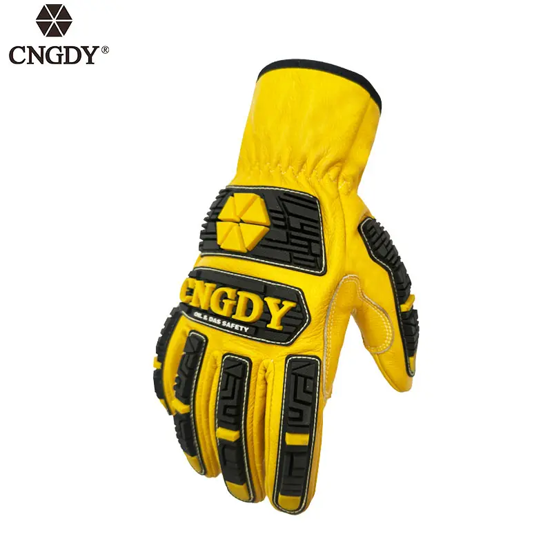 Ironclad Men Work Glove 360 CUT LEATHER IMPACT gants Gants de sécurité au travail jaunes