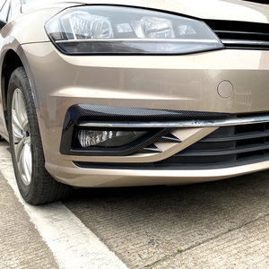 Autocollants décoratifs en ABS noir piano pour pare-chocs avant Volkswagen Golf 7.5 2017-2019 - Product Image 2