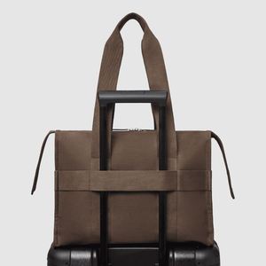 <b>Heavy</b> <b>Duty</b> Canvas Tote Bag with <b>Zipper</b> Closure Crossbody Shoulder Strap Unisex Large Capacity for Outdoor & Travel Use - Product Image 6
