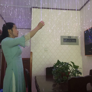 Khái Niệm Mới Được Yêu Thích Của Giới Trẻ Khái Niệm Dọc Sparkle Cáp Ánh Sáng Điểm Pendent Sợi Quang Đèn Trang Trí Ánh Sáng - Product Image 5