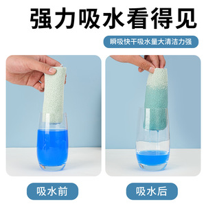 Microfiber Towel <b>Roll</b> Extra Thick Kitchen Cleaning Cloth Solid Color Easy Tear For Home Use - Product Image 5