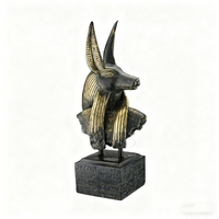 Magnifique figurine de fée égyptienne en bronze de haute qualité, sculpture moderne 3D de la déesse égyptienne Isis avec des ailes