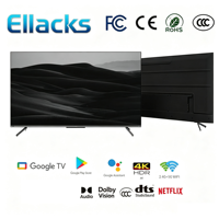 TV Pintar LED LCD 85'' Tanpa Bingkai 4K 120Hz WIFI dengan Android & Google WebOS untuk HDR, Suara Adaptif, Audio & Video Rumah