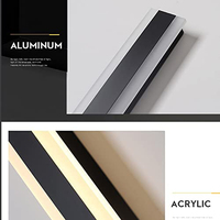 Applique murale LED en aluminium, imperméable et moderne, longue bande, IP65, applique de jardin, porche, applique, acrylique