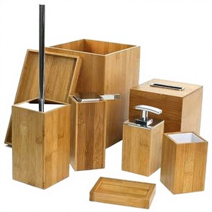Accessoires de salle de bain en nacre avec plateau et boîte - Product Image 1