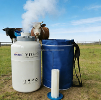 Contenedor Portátil para Transferencia de Embriones Bovinos Pequeños, YDS2/3/6/10, Frasco de Almacenamiento de Semen con Nitrógeno Líquido para Campo