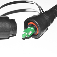 Cordon de raccordement extérieur étanche IP67 à fibre optique ODVA 7.0mm FTTA