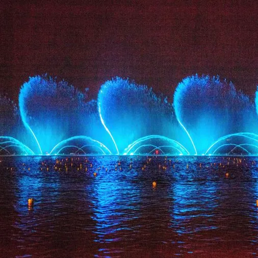 2022 China Supplier New Design Digital 3D Nozzle Music Lighted Fountains