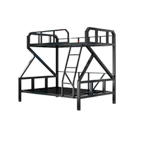 Lit superposé en métal robuste réglable sur mesure, lit double moderne avec échelle, pour dortoir, appartement, usage commercial, en acier robuste