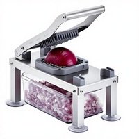 Hachoir manuel 9-en-1 multifonctionnel pour légumes, coupe-légumes en spirale, trancheuse durable avec lames en acier inoxydable et poignée en PP
