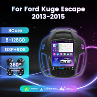 9,7-Zoll Tesla Vertikales Android-Stereo für Ford Kuga 2013-2018 IPS-Touchscreen GPS Kabelloses CarPlay Android Auto DSP SWC AHD Rückfahrkamera
