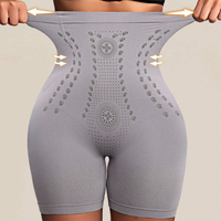 FF6293 Shorty gainant taille haute pour femme, effet ventre plat et remonte-fesses, sous-vêtement sculptant Faja