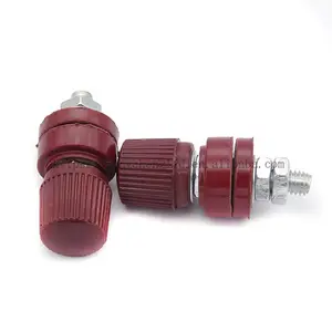 333 Terminal 6mm Screw M6 Power Supply Terminals Binding Post Red